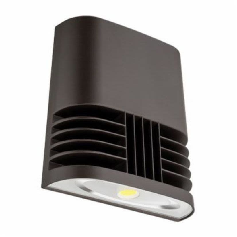 Lithonia Lighting OLWX1 LED 40W 50K M4 Low Profile Outdoor Wallpack, LED Lamp, 120 to 277 V AC, Dark Bronze Housing